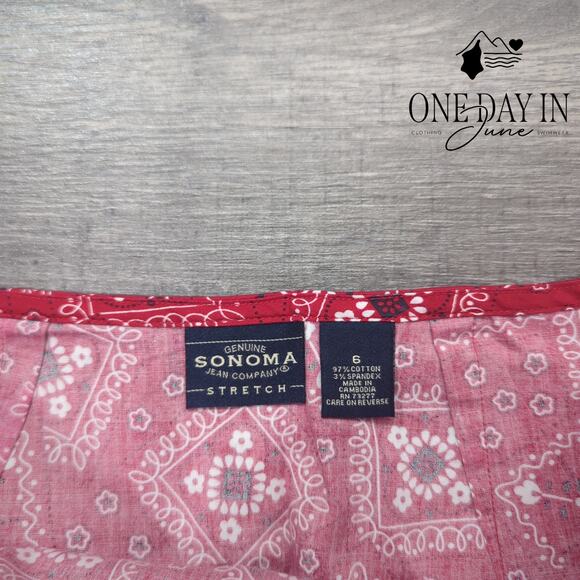 Sonoma Mini Skirt Size 6 - Picture 2 of 5